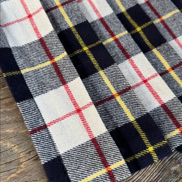 Cobra Kilt vintage tartan plaid wrap kilt midi skirt pinned EVC size XS - Picture 10 of 10